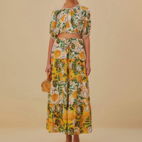 Biribia skirt and top set Farm Rio - Picture 2 of 2